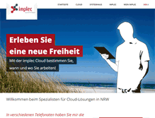 Tablet Screenshot of implec.de